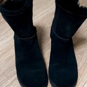 Black Ugg Wedge Boots